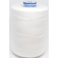 Top stitch polyester sewing thread Gutermann 5000m extra strong Col:32001 White